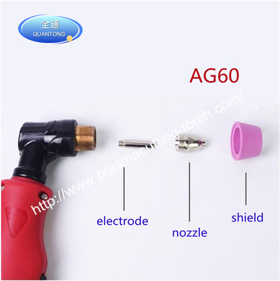 AG60 Plasma Cutting Obor Bagian Nozzle Elektroda Dan Perisai Habis